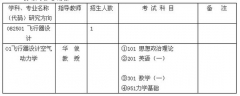 中国航空研究院2012年研招简章目录书目